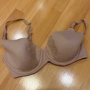 Everyday Lace-Accent Full Coverage Bra - adobe rose